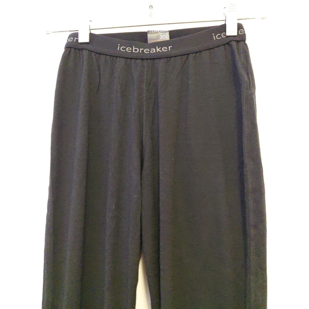 Icebreaker Merino 200 Leggings Womens Thermal Base Layer Hiking Ski XS Black - Picture 3 of 6